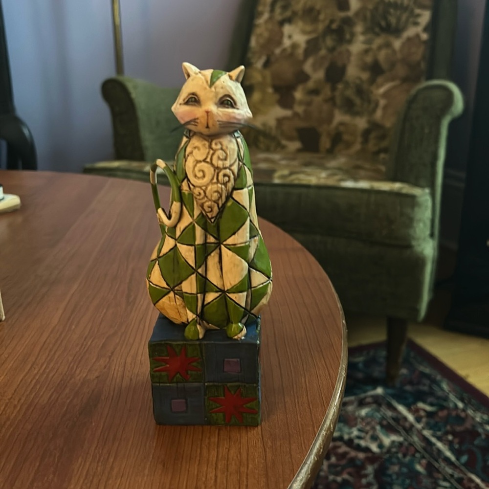 Jim Shore Felicity Cat 7" Figurine 114423 Heartwood Creek